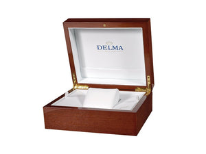 Delma Racing Continental Automatik Uhr, PVD Gold, Braun, 42 mm, 52701.702.6.101