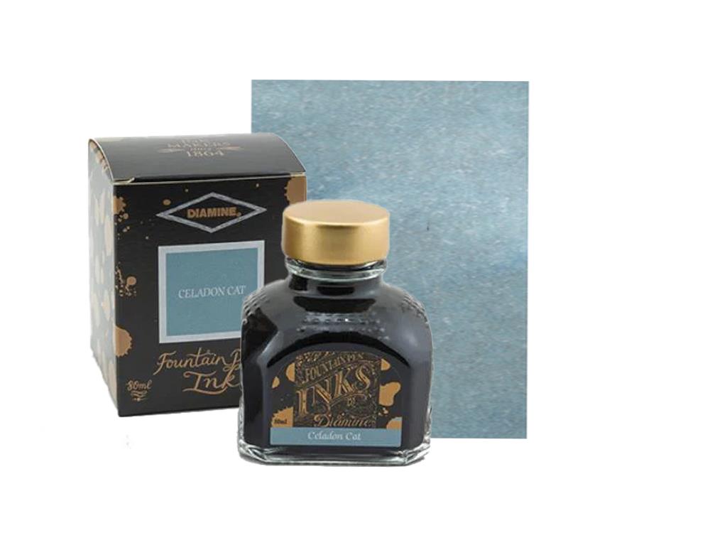 Diamine Tintenfass  Celadon Cat, 80ml, Glas