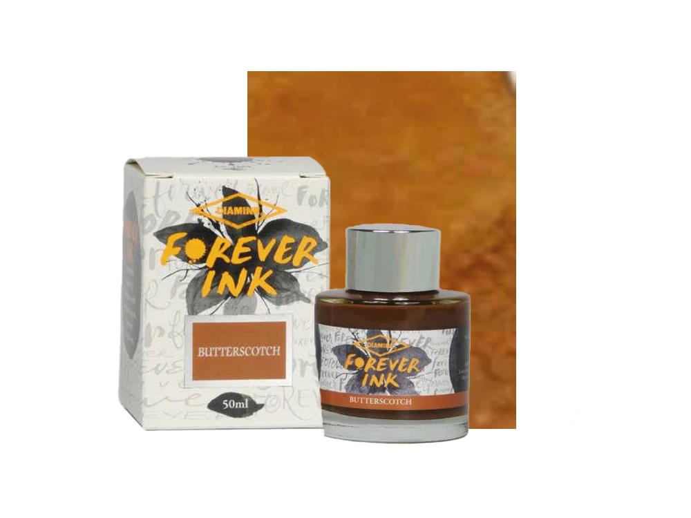 Diamine Forever Ink Tintenfass - Permanente Tinte Butterscotch, Braun
