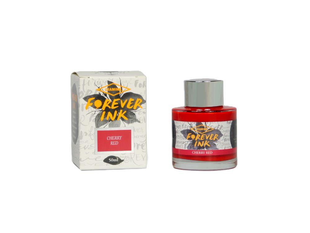 Diamine Forever Ink Collection Tintenfass -Permanente Tinte Cherry Red, Rot