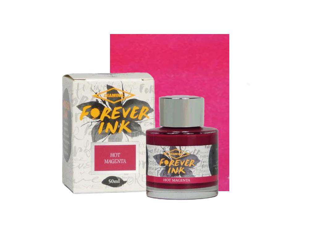 Diamine Forever Ink Collection Tintenfass- Permanente Tinte Hot Magenta, Rose