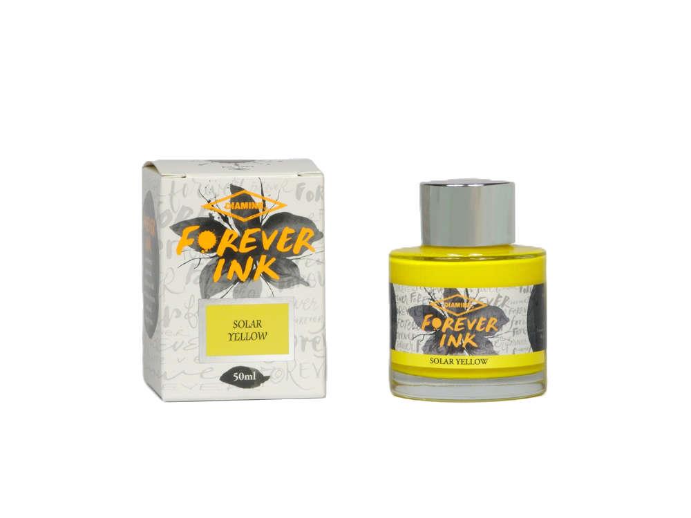 Diamine Forever Ink Collection Tintenfass- Permanente Tinte Solar Yellow, Gelb