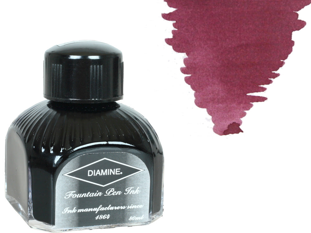Diamine Tintenfass, 80ml., Tyrian Purple, Italianische Glass Flasche