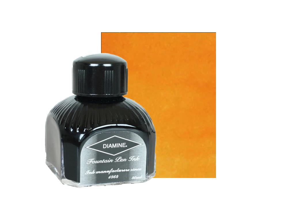 Diamine Tintenfass Amber, 80ml, Italianische Glass