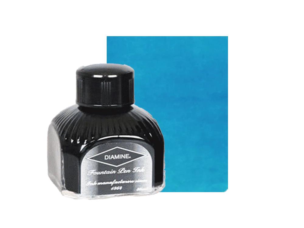Diamine Tintenfass Aqua Blue, 80ml.,  Italianische Glass