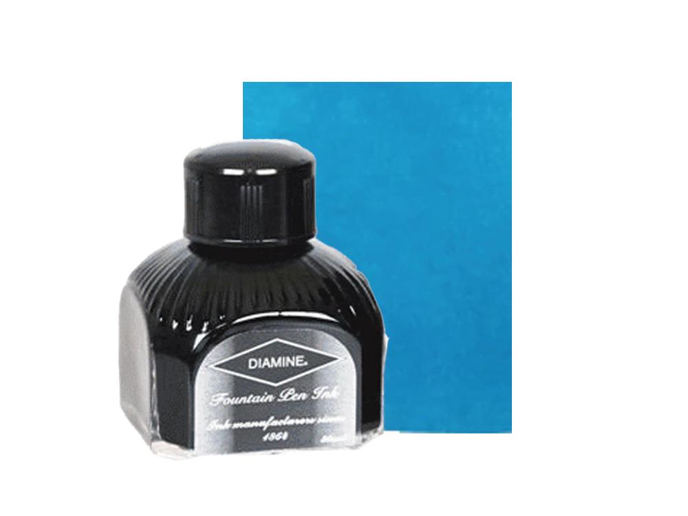 Diamine Tintenfass Aqua Lagoon, 80ml, Aqua Lagoon, Italianische Glass