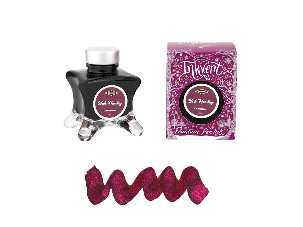 Diamine Tintenfass Bah Humbug Ink Vent Purple, 50ml, Chamaleon, Rosa