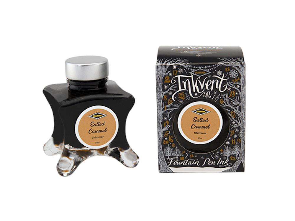 Diamine Ink Vent Black Shimmer Salted Caramel Tintenfass, 50ml, Braun