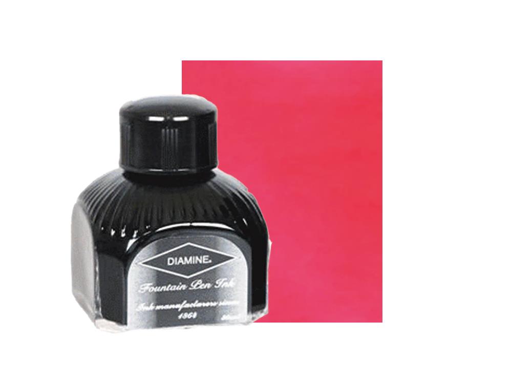 Diamine Tintenfass Cerise, 80ml, Italianische Glass Flasche