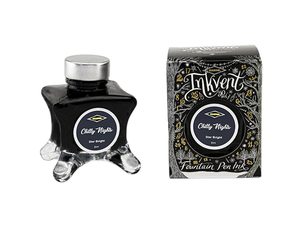 Diamine Ink Vent Black Star Bright Chilly Nights Tintenfass, 50ml, Schwarz