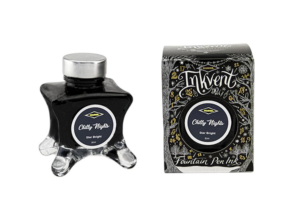 Diamine Ink Vent Black Star Bright Chilly Nights Tintenfass, 50ml, Schwarz