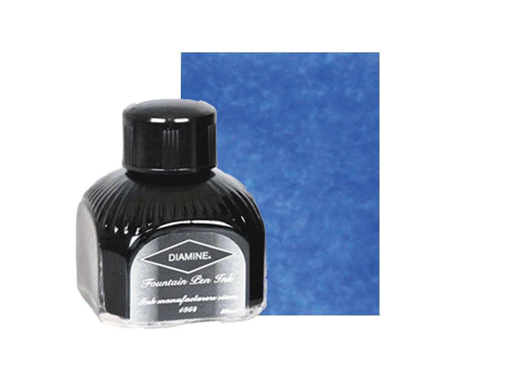 Diamine Tintenfass China Blue, 80ml.,Italianische Glass Flasche