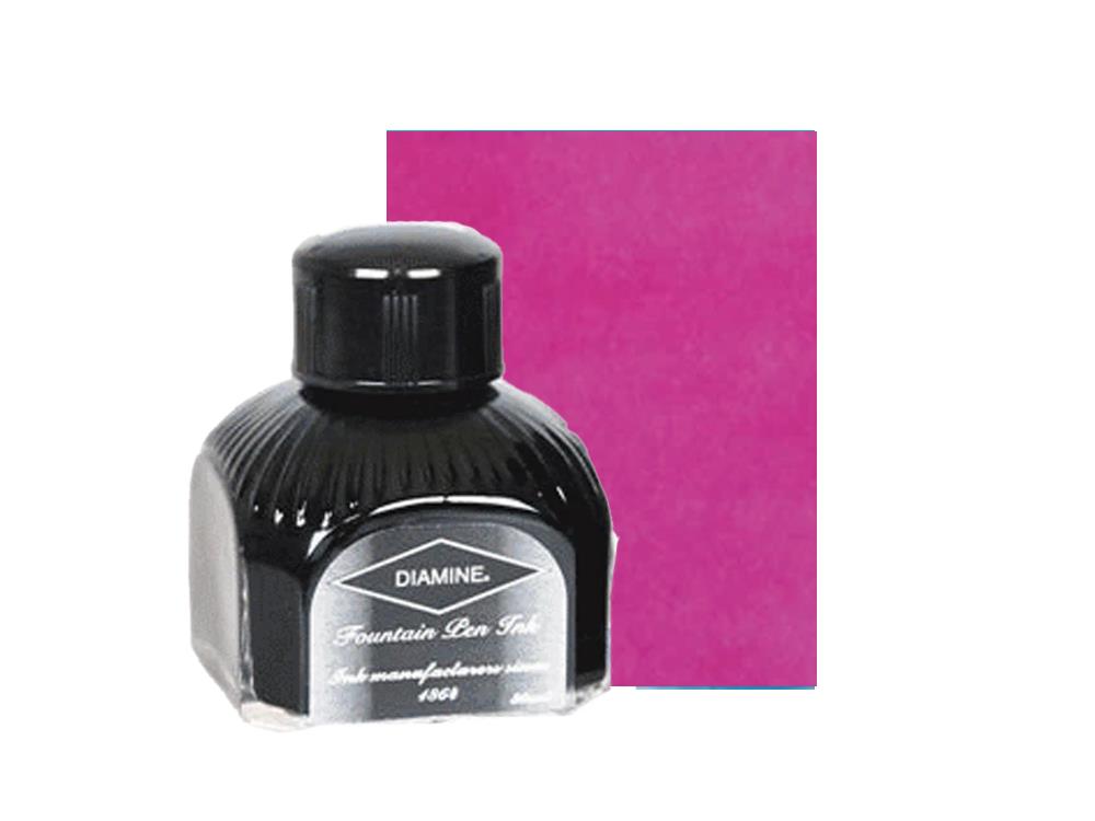 Diamine Tintenfass Claret, 80ml, Italianische Glass Flasche