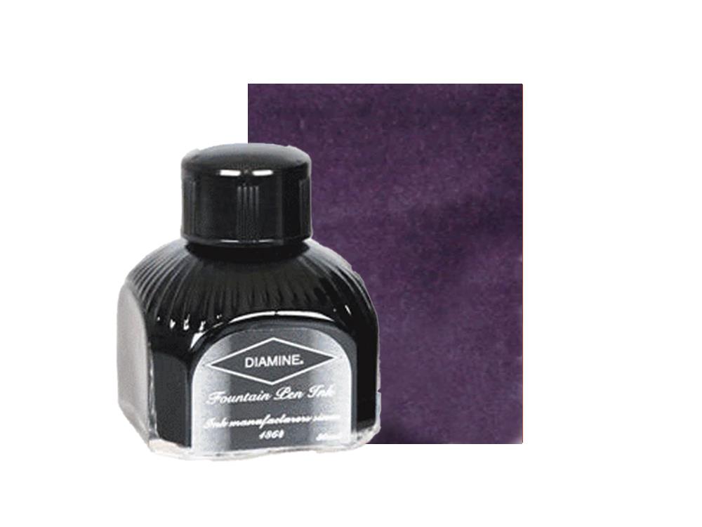 Diamine Tintenfass Damson, 80ml.,  Italianische Glass Flasche