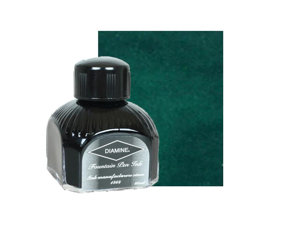 Diamine Tintenfass Delamere Green, 80ml, Italianische Glass Flasche