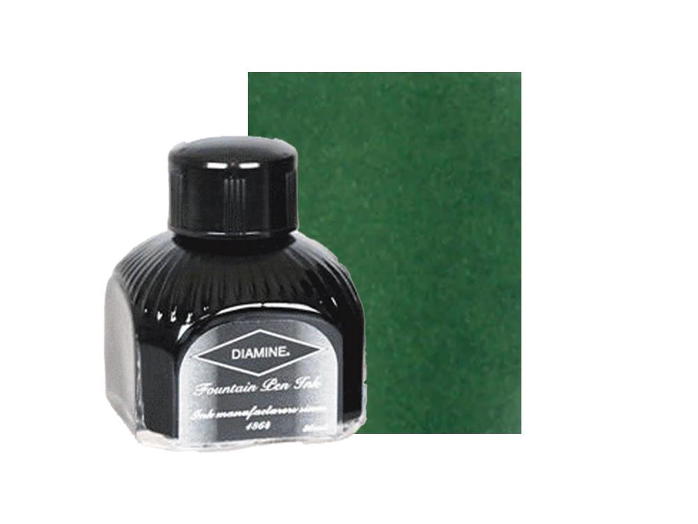 Diamine Tintenfass Emerald, 80ml, Italianische Glass Flasche