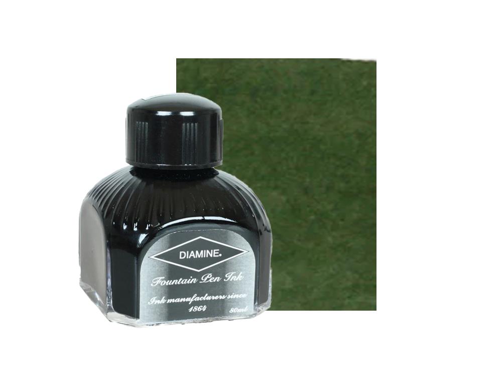Diamine Tintenfass Evergreen, 80ml, Italianische Glass Flasche
