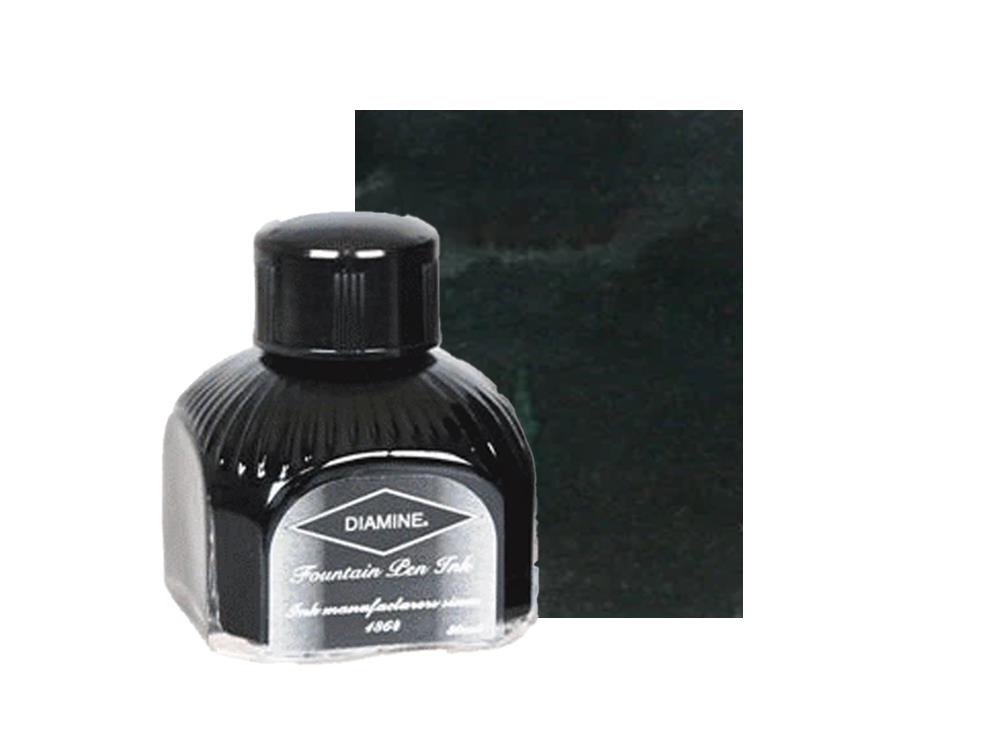 Diamine Tintenfass Graphite, 80ml, Italianische Glass Flasche