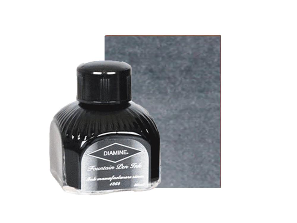 Diamine Tintenfass Grey, 80ml, Italianische Glass Flasche