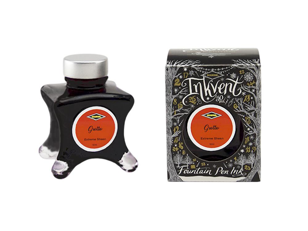 Diamine Ink Vent Black Extreme Sheen Grotto Tintenfass, 50ml, Orange