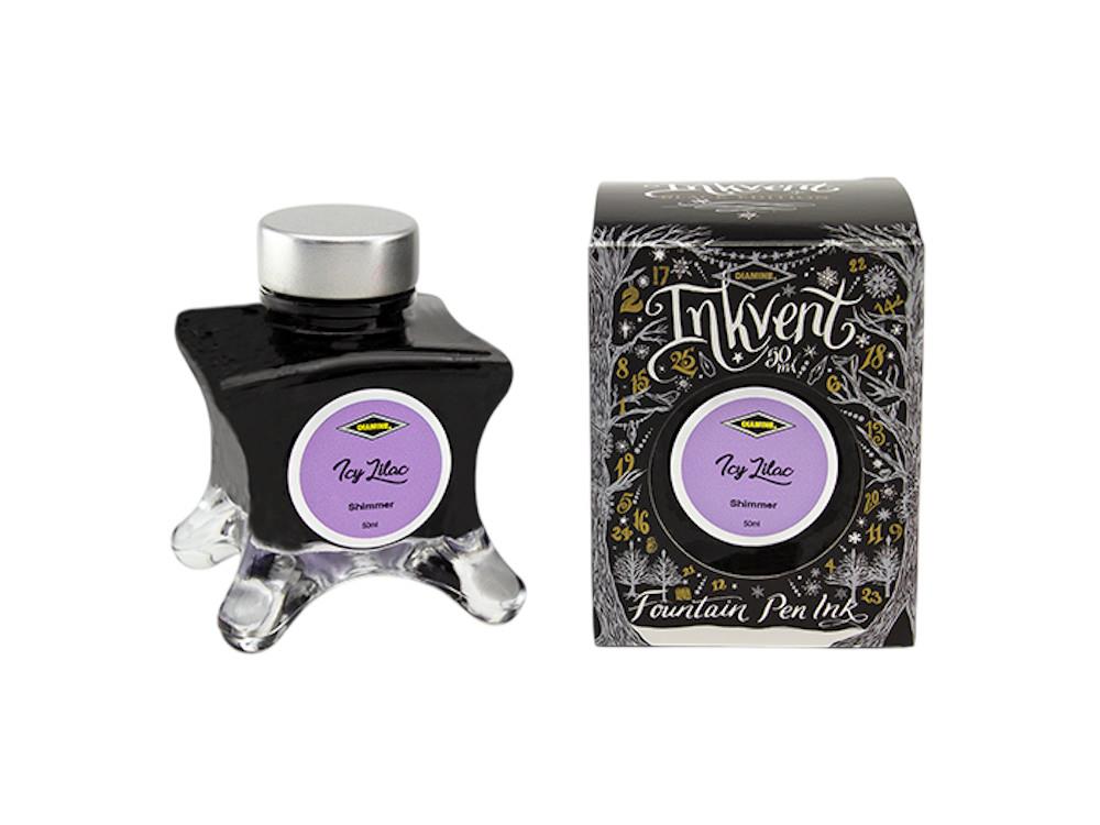 Diamine Ink Vent Black Shimmer Icy Lilac Tintenfass, 50ml, Lavender