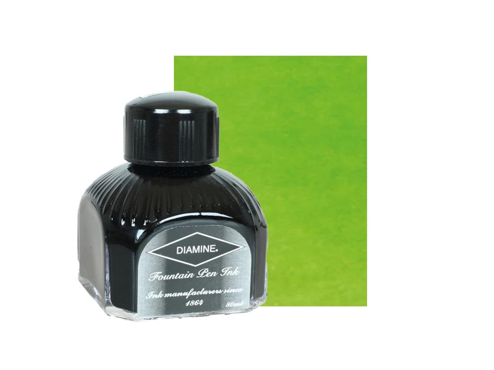 Diamine Tintenfass  Jade Green, 80ml.,  Italianische Glass Flasche
