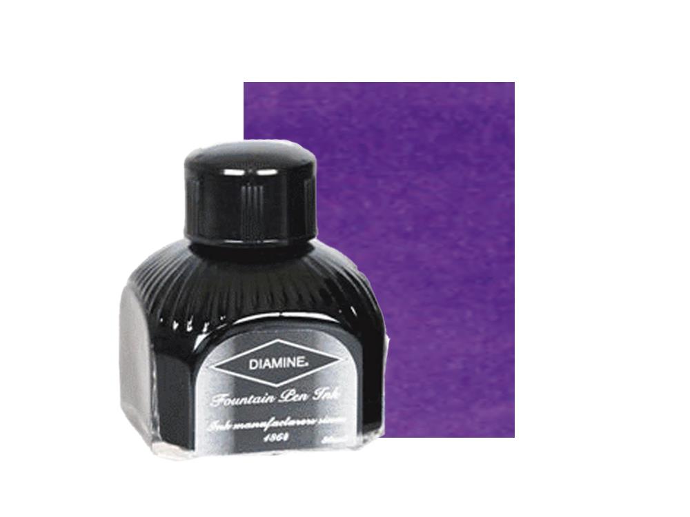 Diamine Tintenfass Lavender, 80ml.,  Italianische Glass Flasche