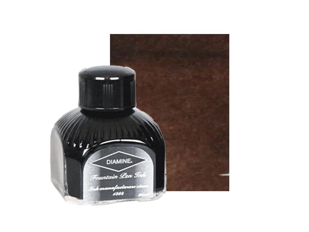 Diamine Tintenfass, 80ml., Macassar, Italianische Glass Flasche