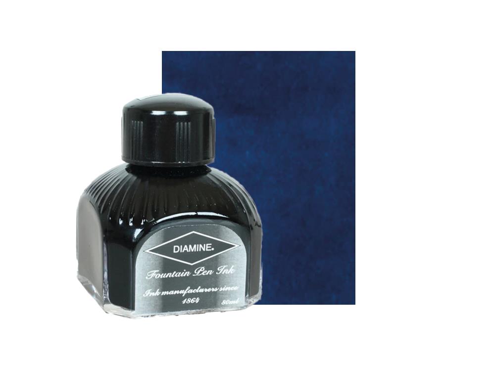 Diamine Tintenfass Midnight, 80ml. Italianische Glass Flasche