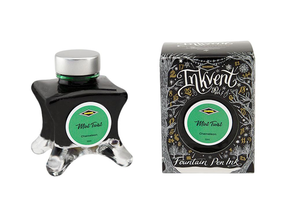 Diamine Ink Vent Black Chamaelon Mint Twist Tintenfass, 50ml, Grün