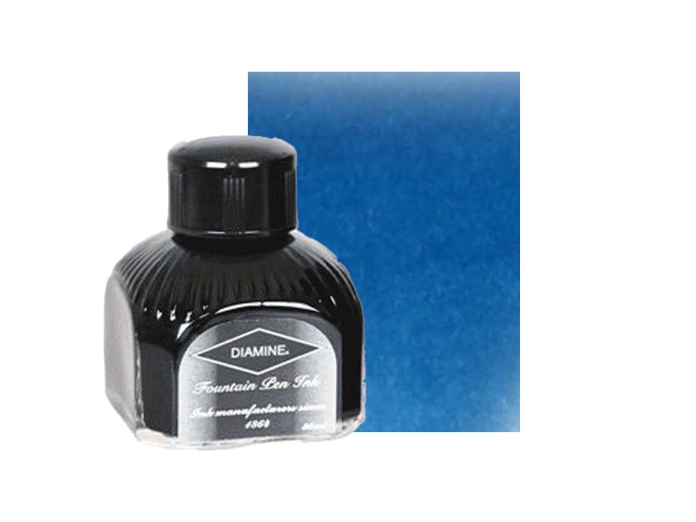 Diamine Tintenfass Misty Blue, 80ml.,  Italianische Glass