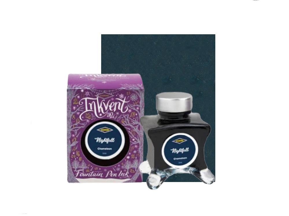 Diamine Tintenfass Nightfall Ink Vent Purple, 50ml, Chamaleon, Blau