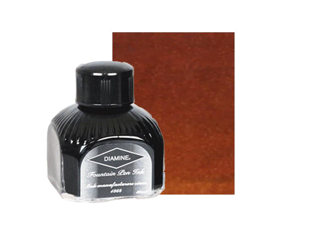Diamine Tintenfass Ochre, 80ml, Italianische Glass Flasche