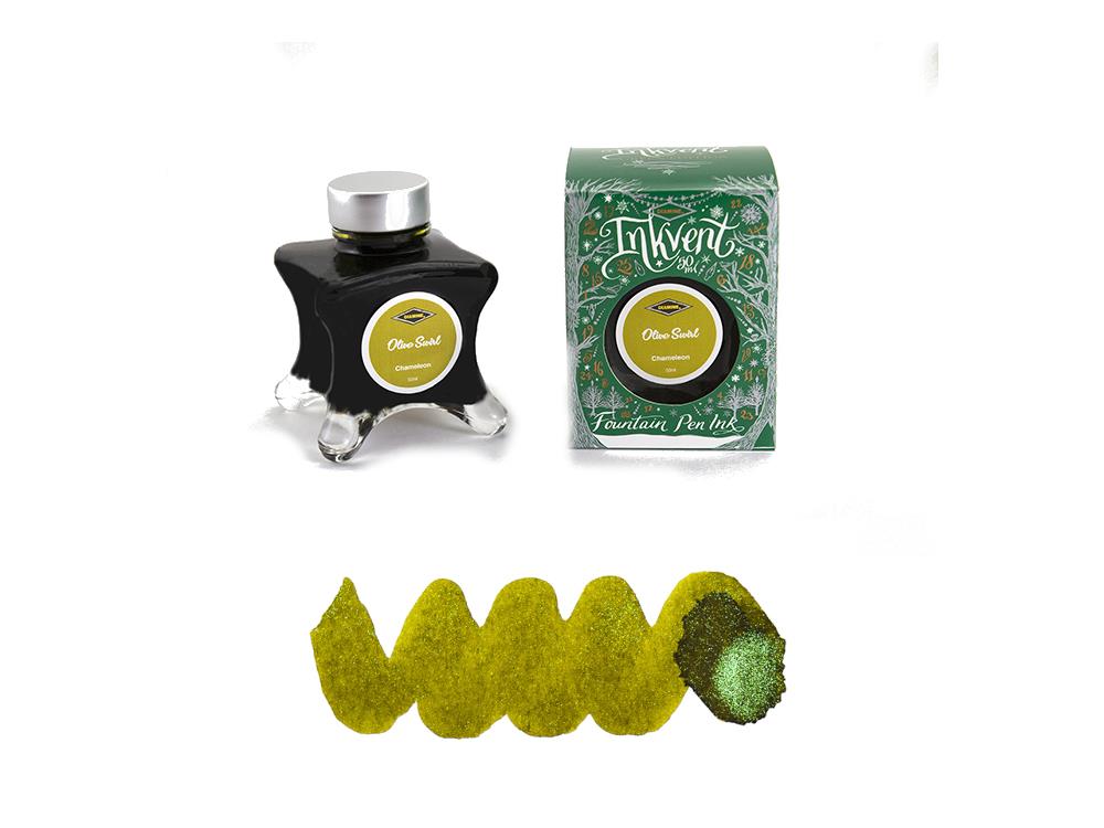 Diamine Olive Swirl Ink Vent Green Tintenfass, 50ml, Chameleon