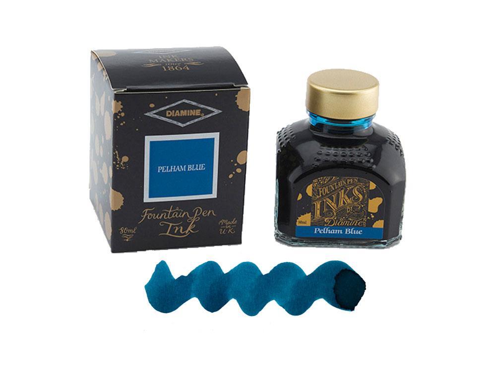 Diamine Pelham Blue Tintenfass, 80ml., Glass