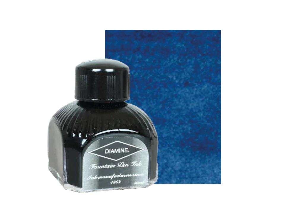 Diamine Tintenfass Prussian Blue, 80ml, Italianische Glass Flasche