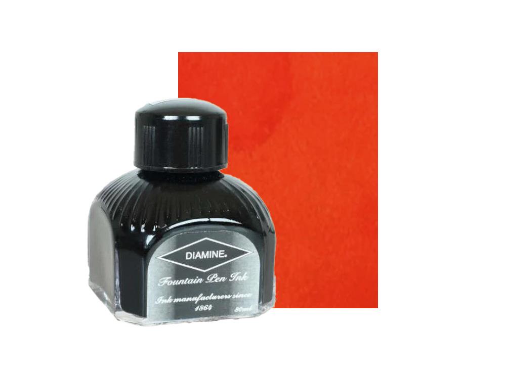 Diamine Tintenfass Pumpkin, 80ml.,  Italianische Glass Flasche