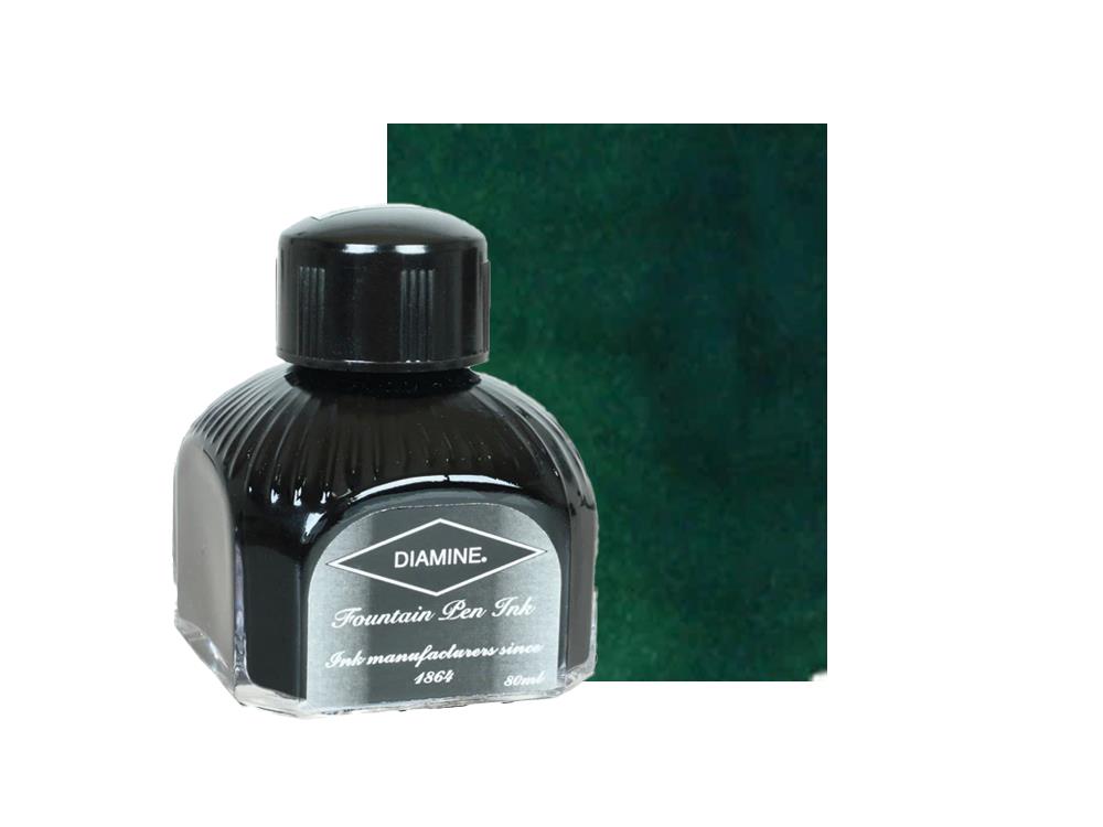 Diamine Tintenfass Sherwood Green, 80ml, Italianische Glass Flasche