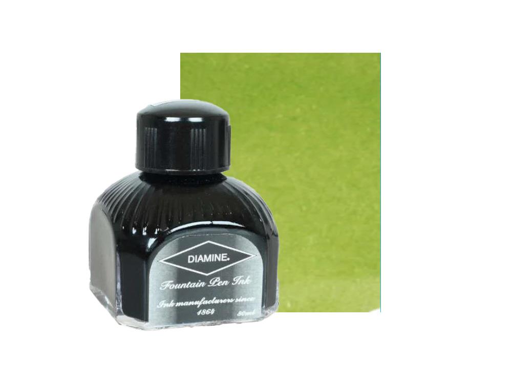 Diamine Tintenfass Spring Green, 80ml, Italianische Glass Flasche