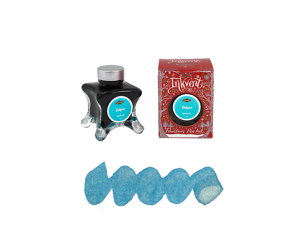 Diamine Subzero Ink Vent Red Tintenfass, 50ml, Blau, Glas