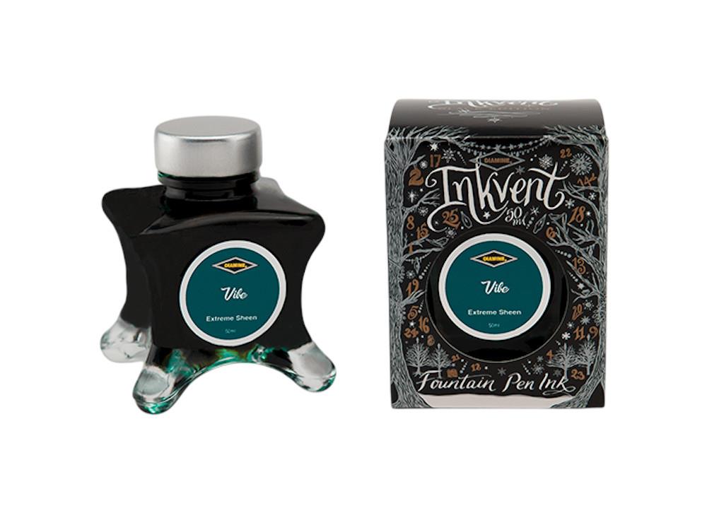 Diamine Ink Vent Black Extreme Sheen Vibe Tintenfass, 50ml, Grün