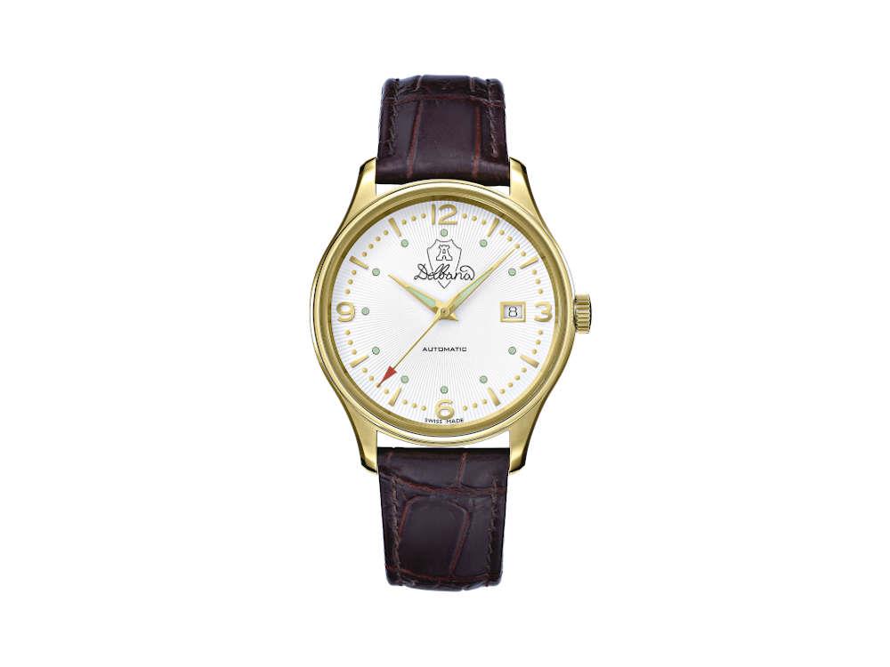 Delbana Classic Della Balda Automatik Uhr, PVD Gold, 40 mm. 42601.722.6.014