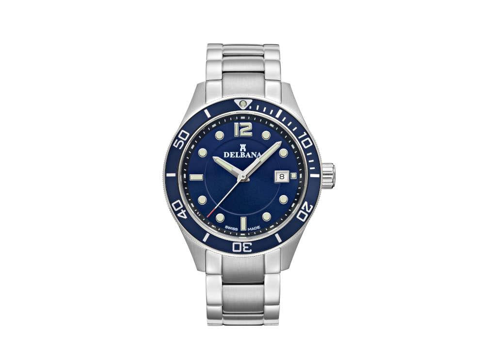 Delbana Sports Mariner Quartz Uhr, Blau, 42 mm, 41701.716.6.044