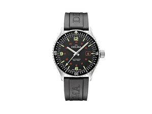 Delma Diver Cayman Field Automatik Uhr, Schwarz, 42 mm, 41501.706.6.034