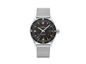 Delma Diver Cayman Field Quartz Uhr, Schwarz, 42 mm, 41801.708.6.034