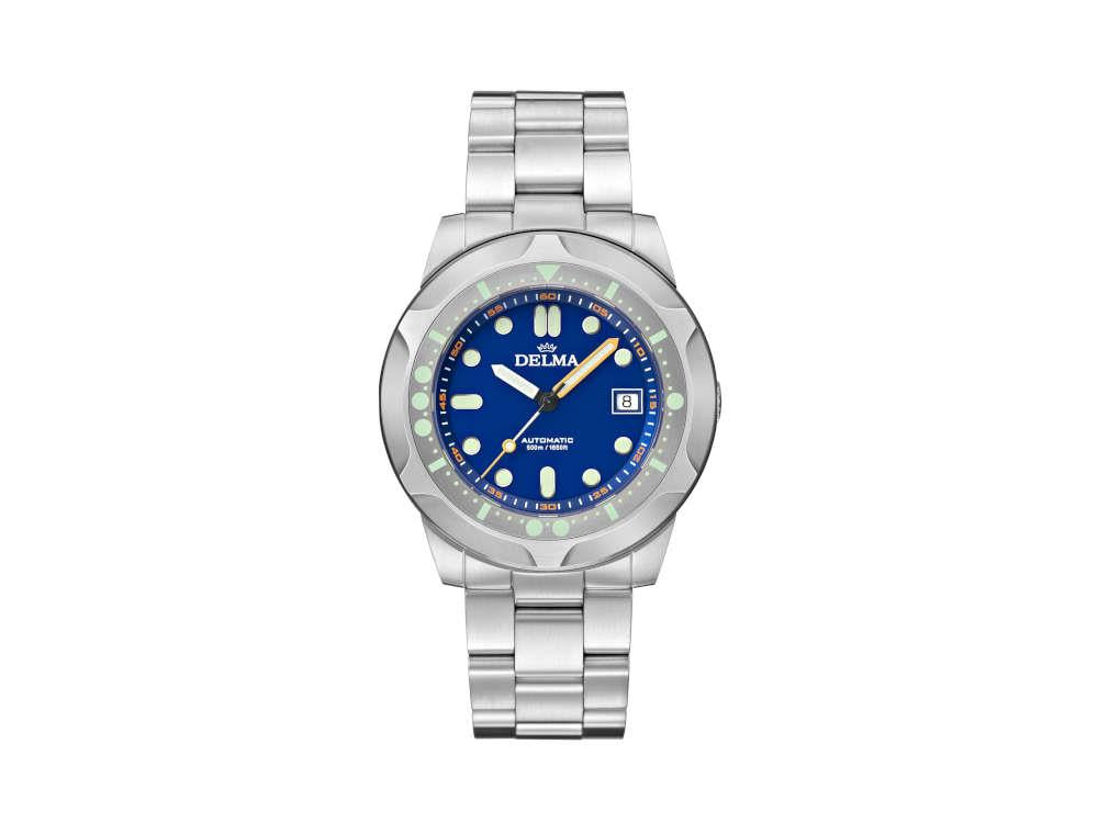 Delma Diver Quattro Automatik Uhr, Blau, Limitierte Edition, 41701.744.6.041