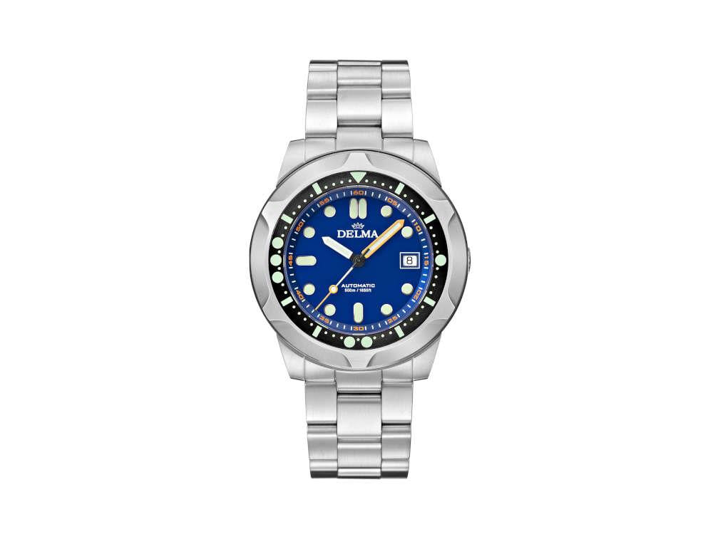 Delma Diver Quattro Automatik Uhr, Blau, Limitierte Edition, 41701.744.6.048