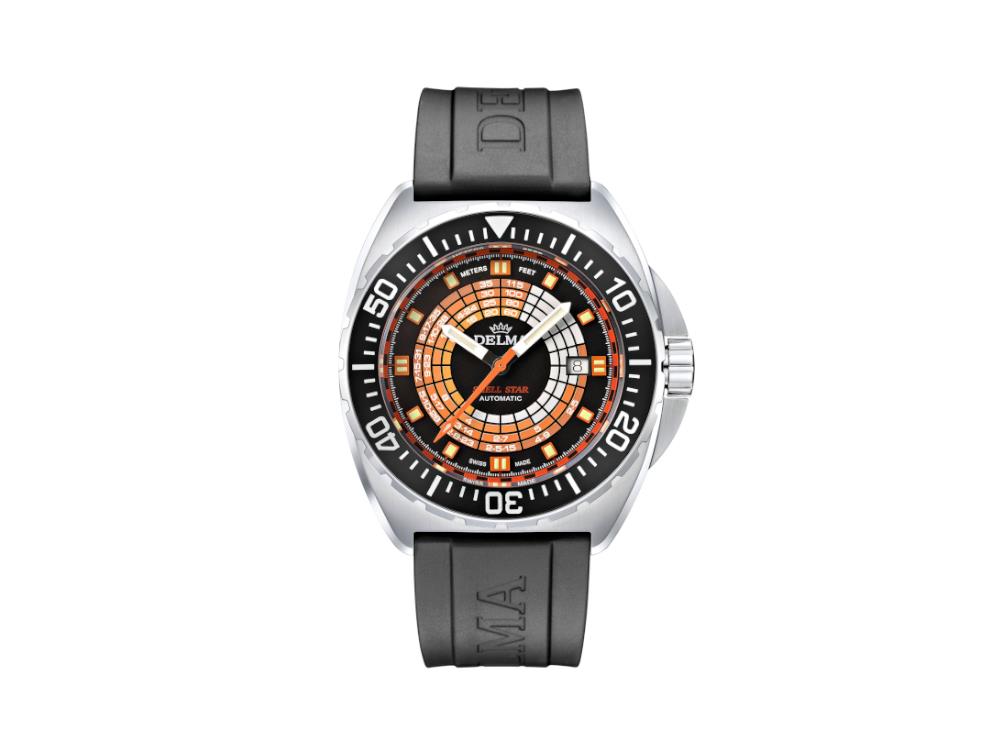 Delma Diver Shell Star Decompression Timer Automatik Uhr, 44 mm, 41501.670.6.034