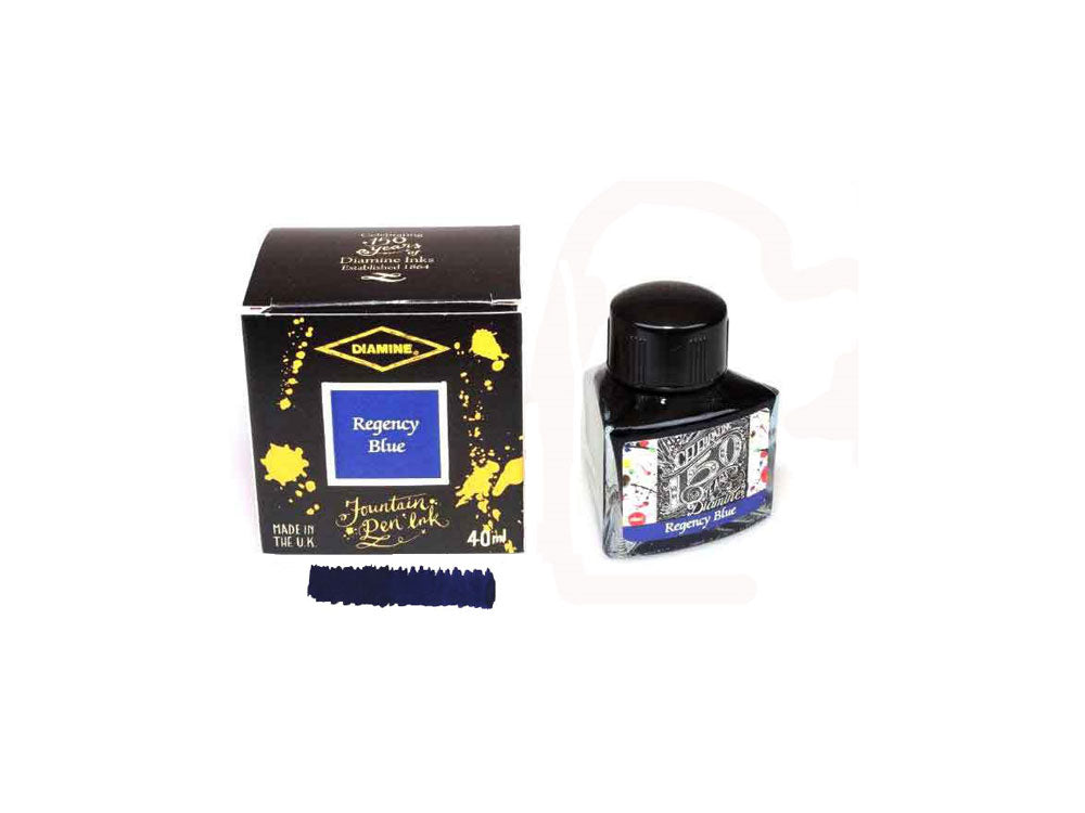 Diamine1864 Regency Blue Tintenfass, 150th Anniversary, 40ml, Glass