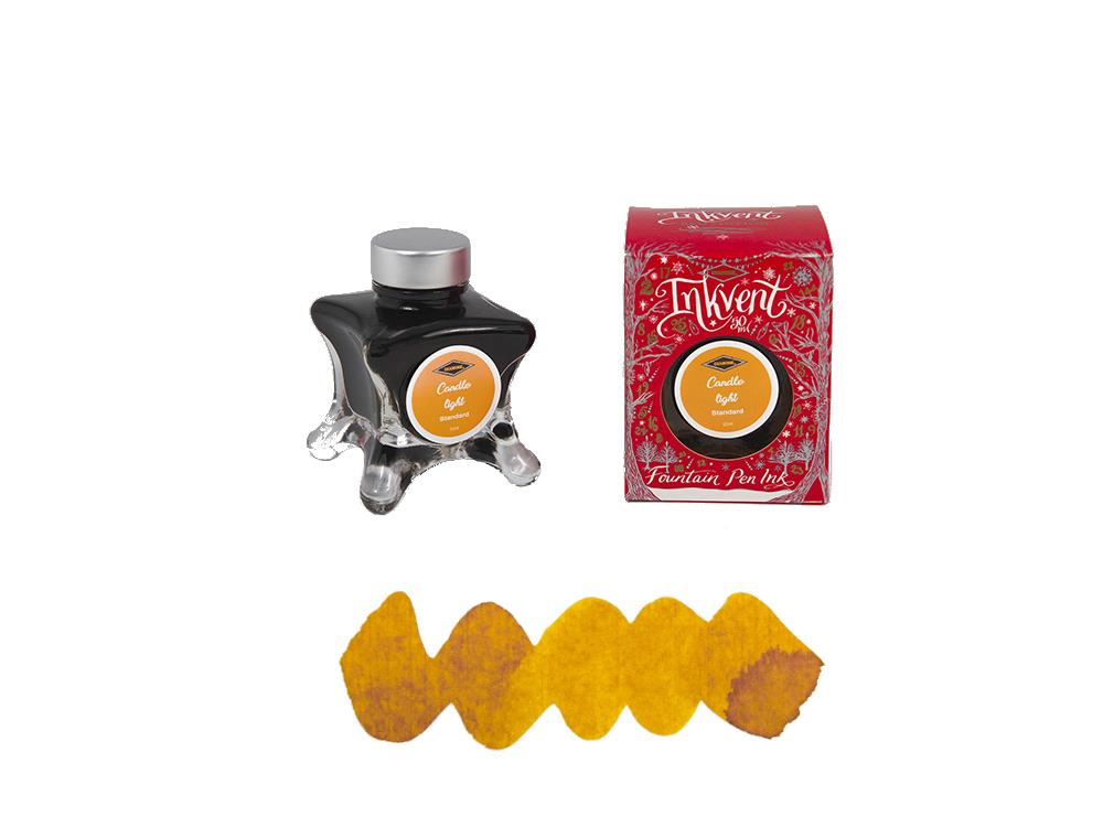 Diamine Candle Light Ink Vent Red Tintenfass, 50ml, Gelb, Glas